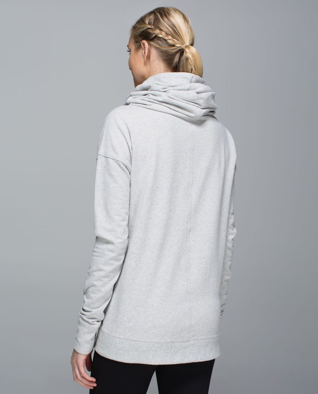 Lululemon Stress Less Hoodie - Heathered Light Grey / Silver Spoon