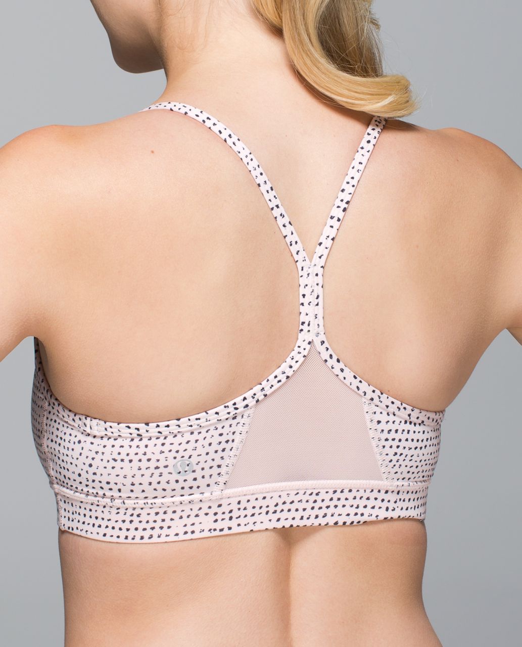 Lululemon Flow Y Bra *Nulu - Luminesce Splatter White Black - lulu fanatics