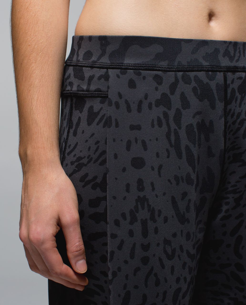 Lululemon Forward Fold Trouser - Animal Swirl Deep Coal Black - lulu  fanatics