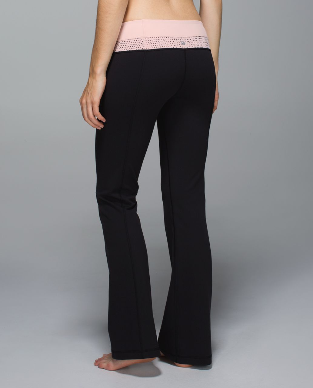 Lululemon Groove Pant *Full-On Luon (Regular) (First Release) - Black / Parfait Pink / Speckle Dot Parfait Pink Black