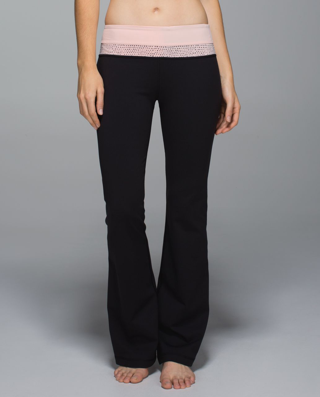 Lululemon Groove Pant *Full-On Luon (Tall) - Black / Parfait Pink / Speckle Dot Parfait Pink Black