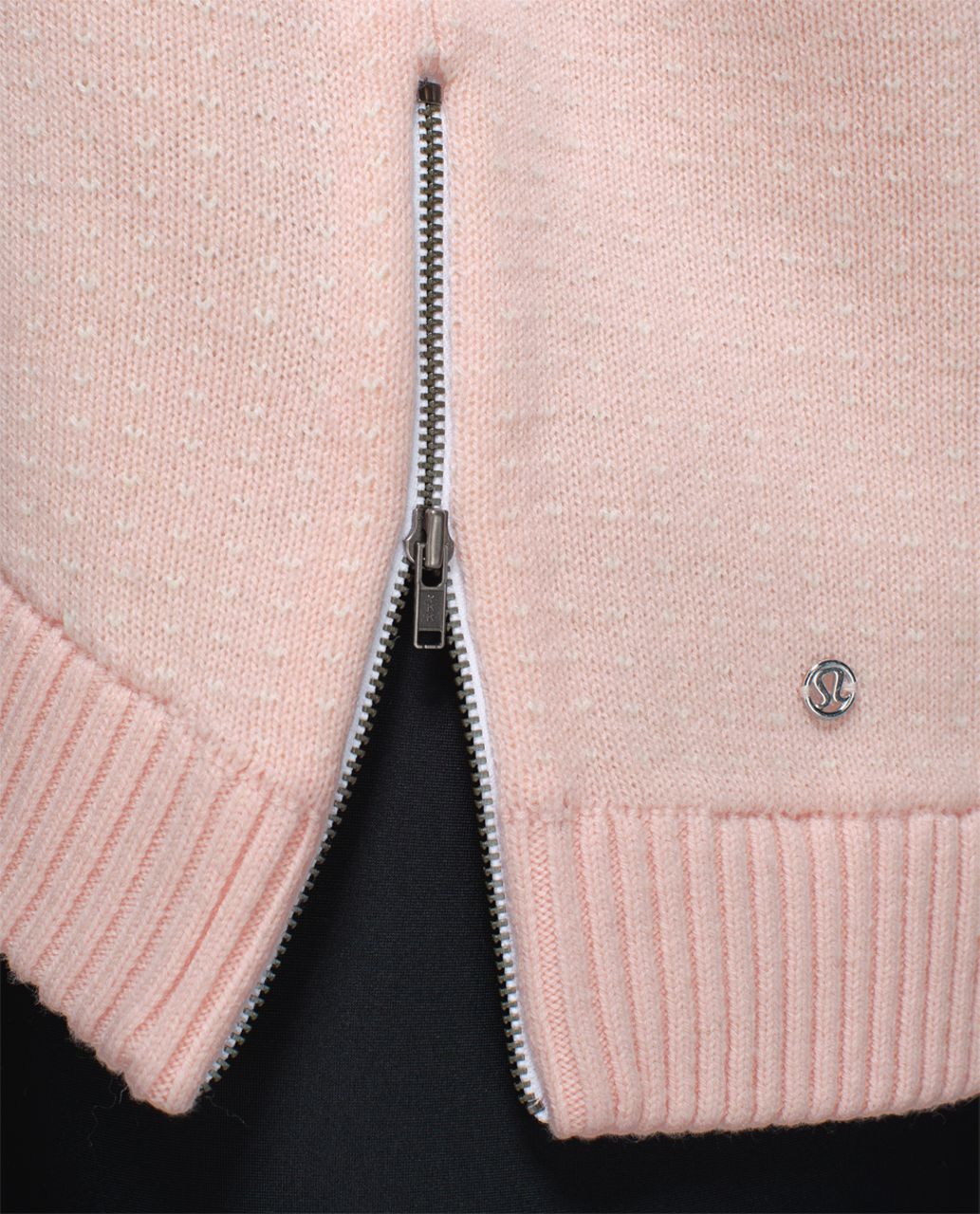 Lululemon Yogi Crew Sweater *Hearts - Parfait Pink / White