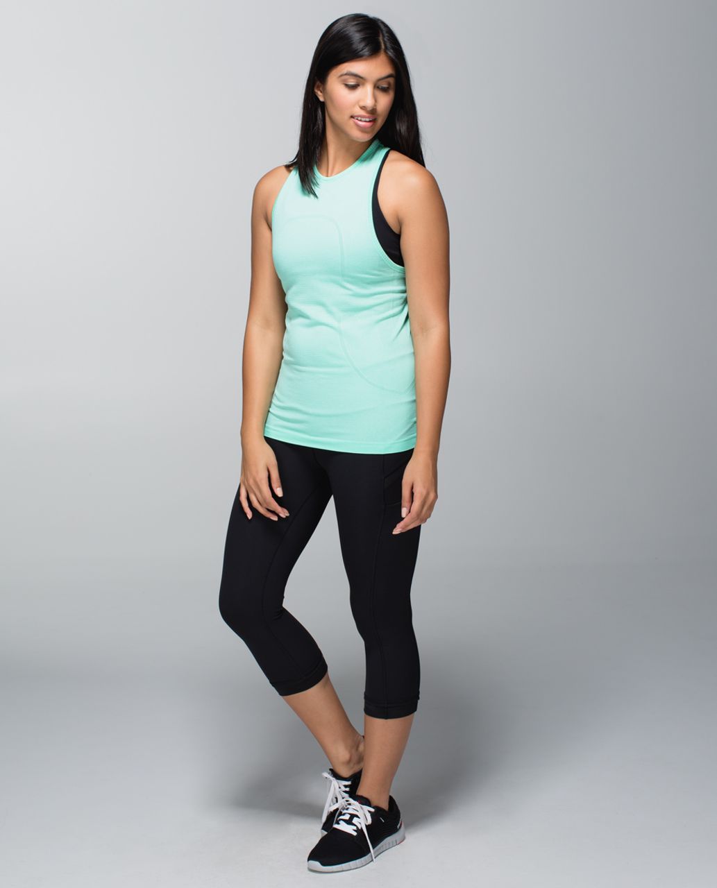 Lululemon Run:  Swiftly Tech Tank - Heathered Menthol