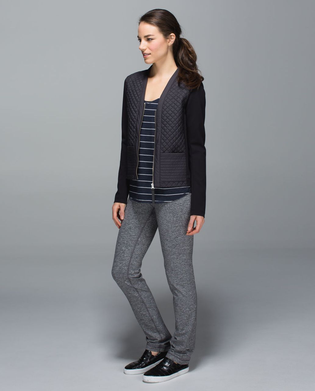 Lululemon Straight-Up Pant *Full-On Luon - Heathered Deep Coal