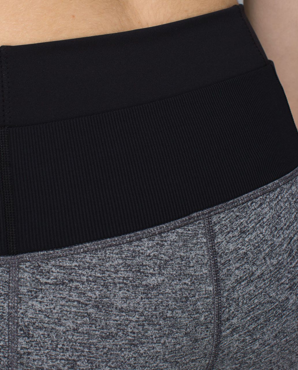 Lululemon Venus Crop - Deep Coal / Heathered Deep Coal - lulu fanatics