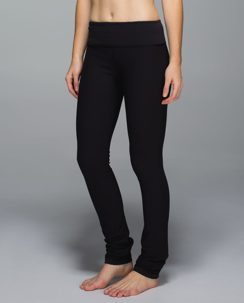 Lululemon Skinny Groove Pant *Full-On Luon - Black / Wi14 Quilt 9