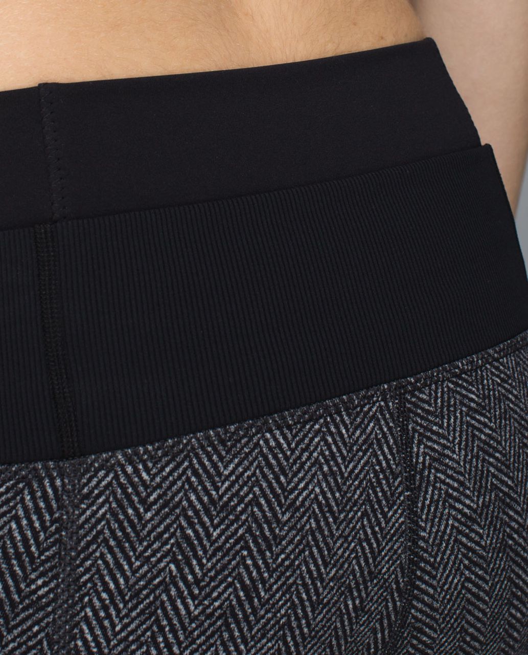 Lululemon Straight-Up Pant *Full-On Luon - Giant Herringbone Black Heathered Black