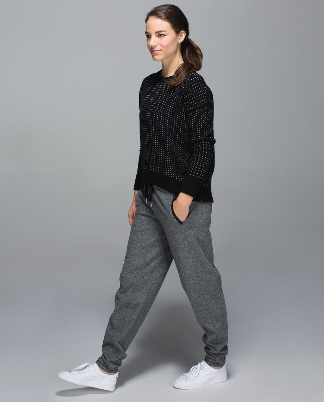 Lululemon Karmacollected Pant - Heathered Speckled Black / Black