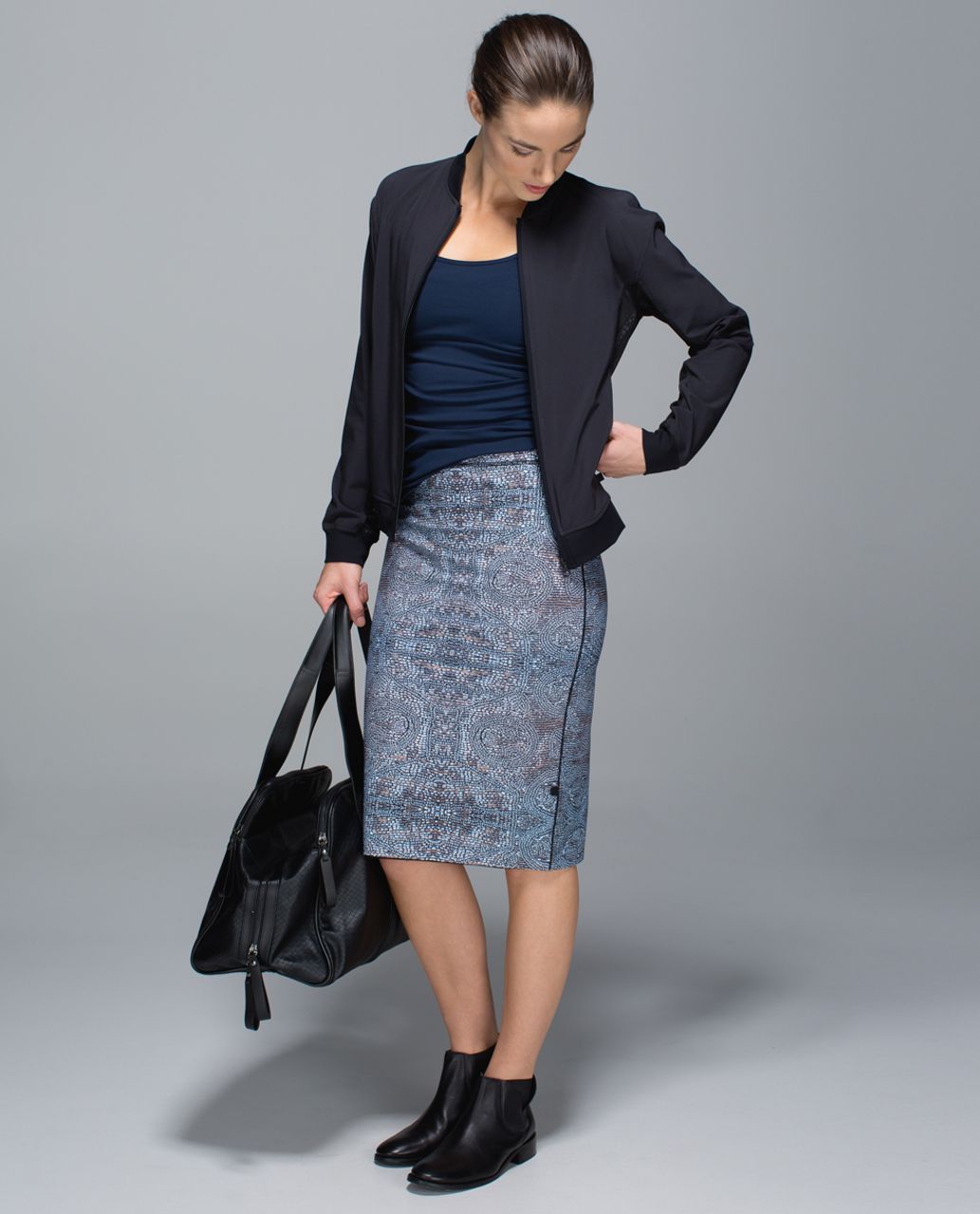 Lululemon Twice As Nice Skirt - Bead Envy Silver Spoon Multi / Black