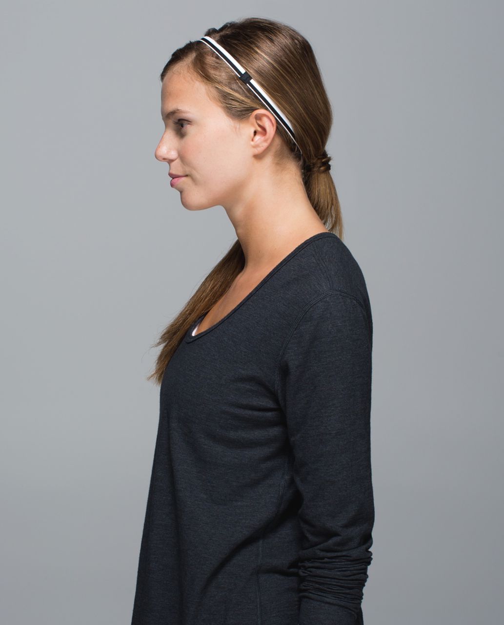 Lululemon Flow Into Crow Headband - Black /  White