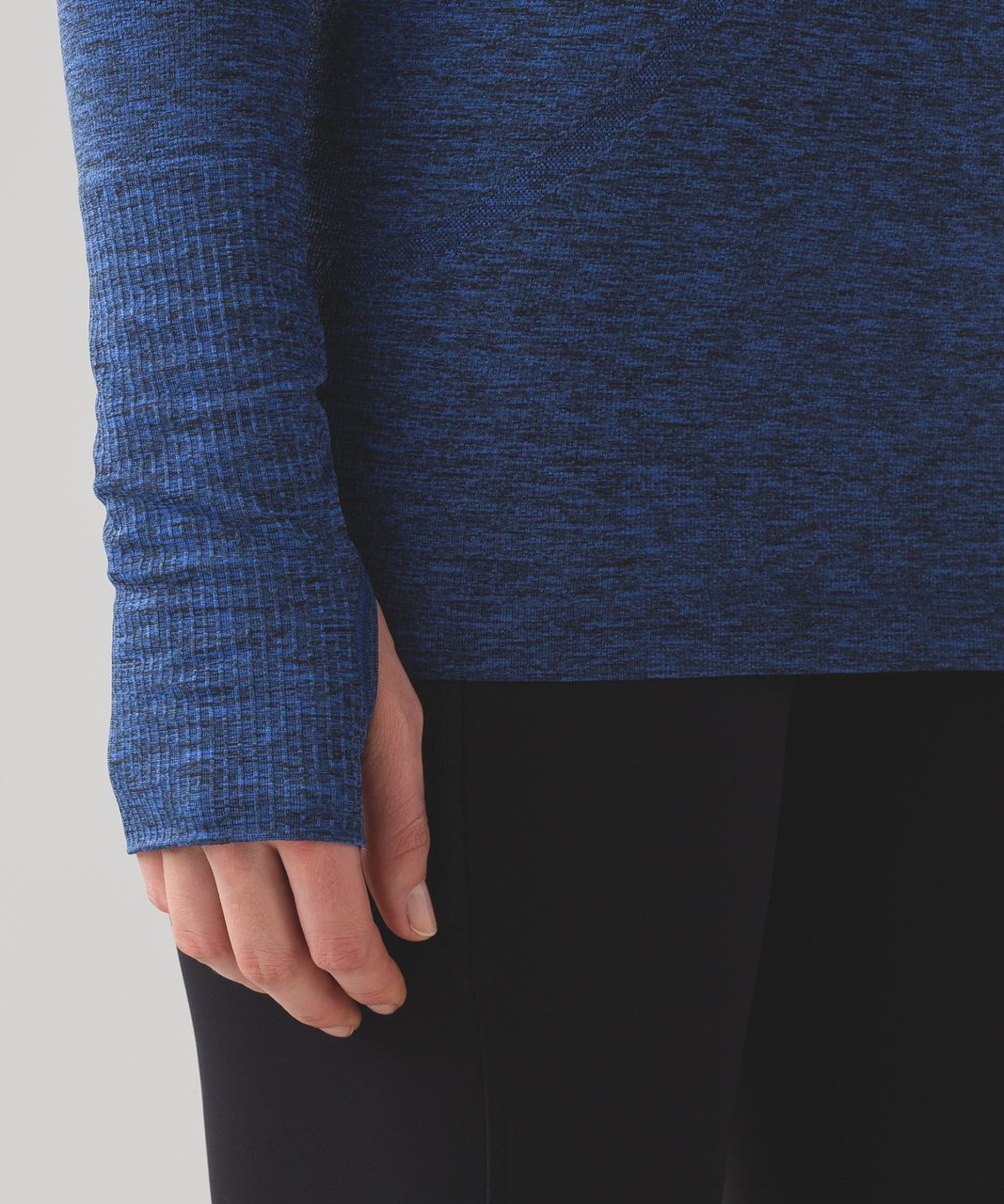 Lululemon Swiftly Tech Long Sleeve Crew - Cerulean Blue / Black