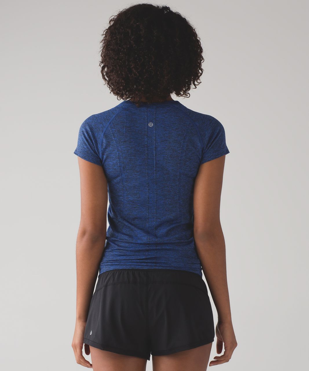 Lululemon Swiftly Tech Short Sleeve Crew - Cerulean Blue / Black