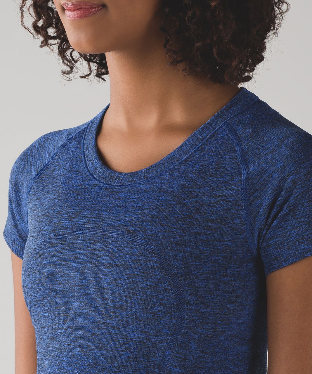 Lululemon Swiftly Tech Short Sleeve Crew - Cerulean Blue / Black