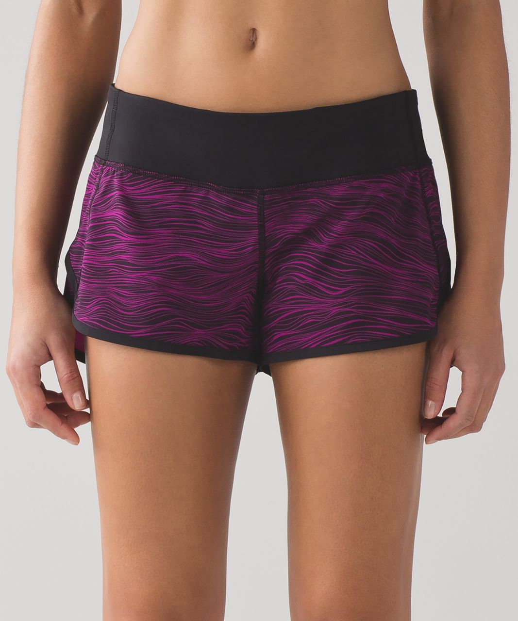 Lululemon Speed Short (2 1/2") - Life Lines Polar Pink Black / Black