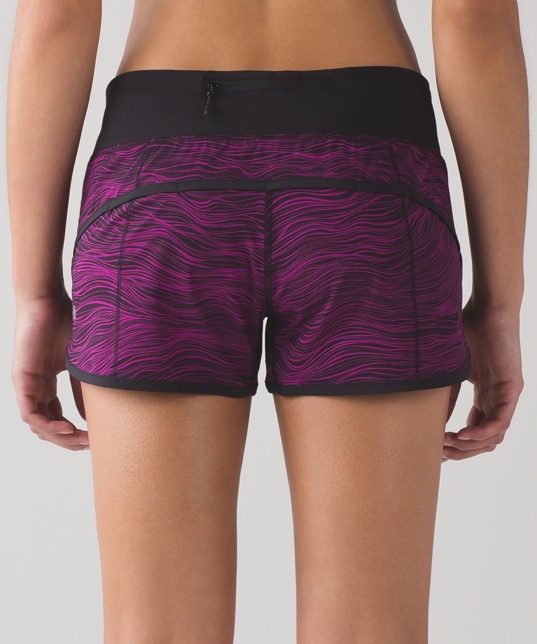 Lululemon Speed Short (2 1/2") - Life Lines Polar Pink Black / Black