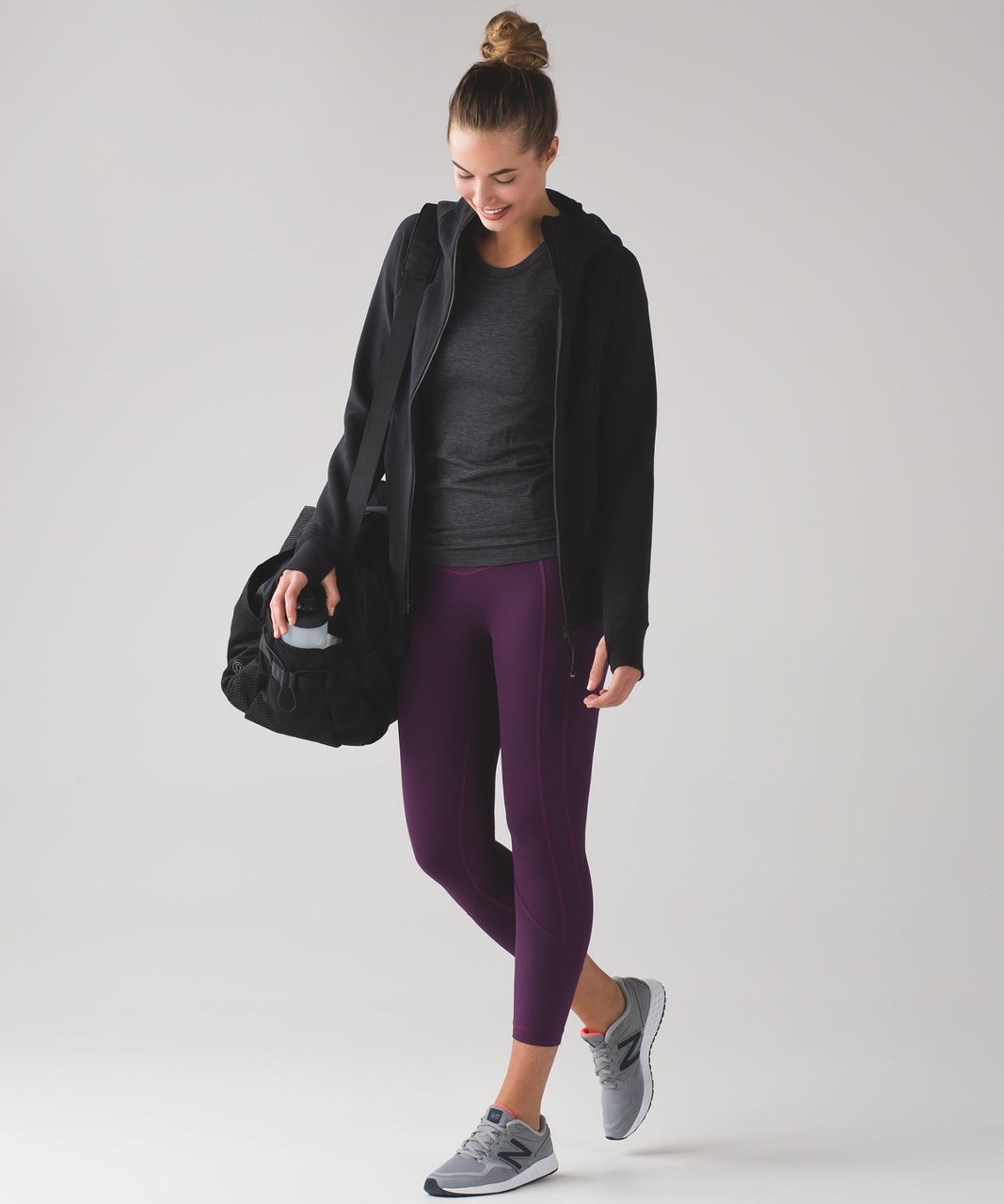 Lululemon All The Right Places Crop II (23") - Darkest Magenta