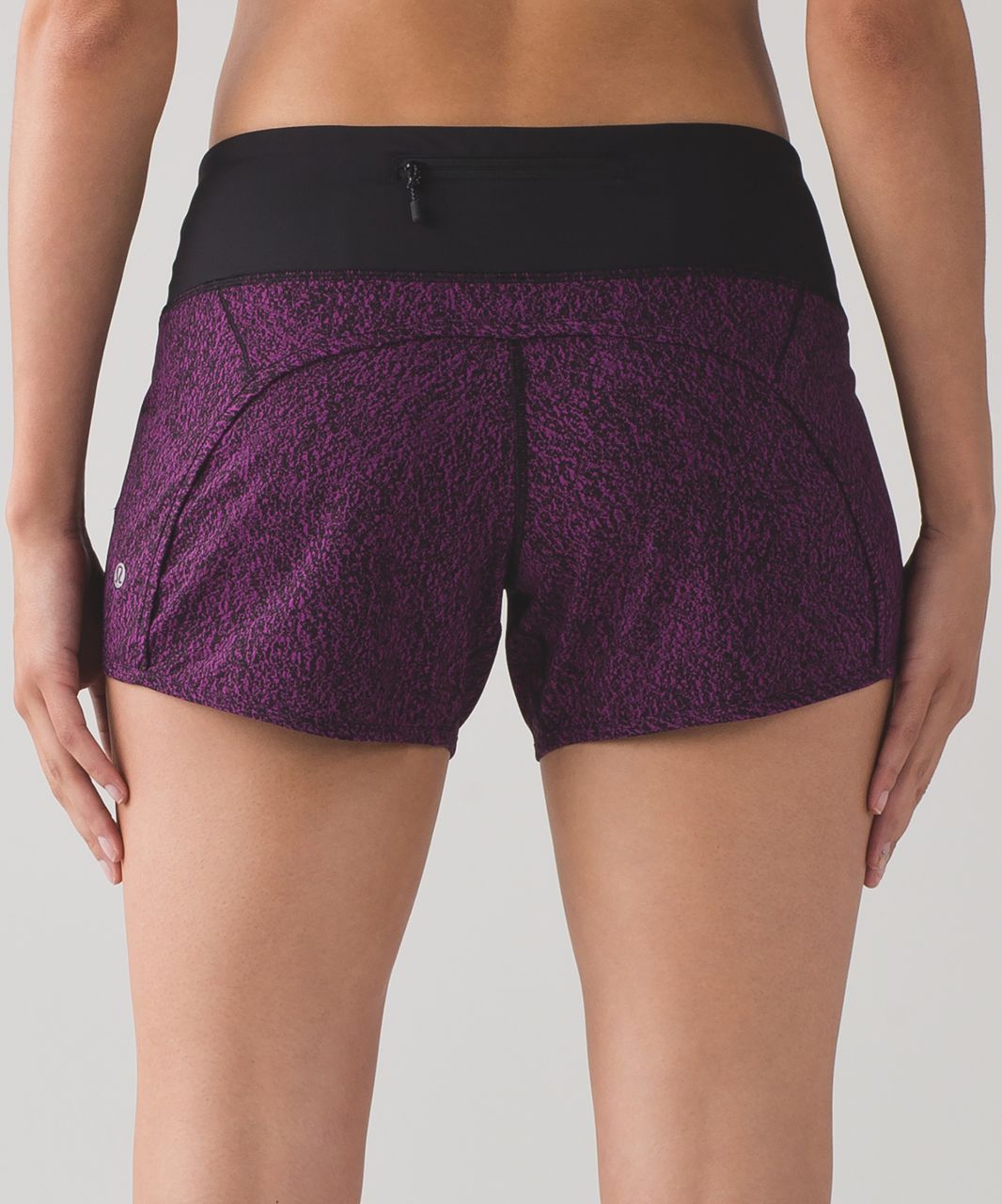 Lululemon Run Times Short (4") - Circuit Aurora Black / Black