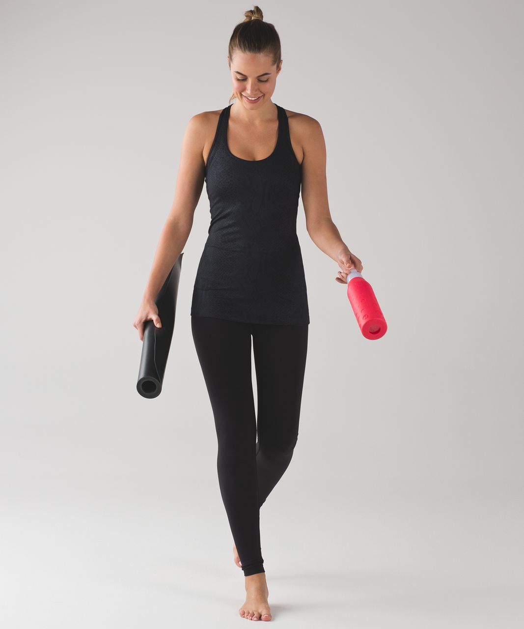 Lululemon Cool Racerback - Desert Snake Deep Coal Black