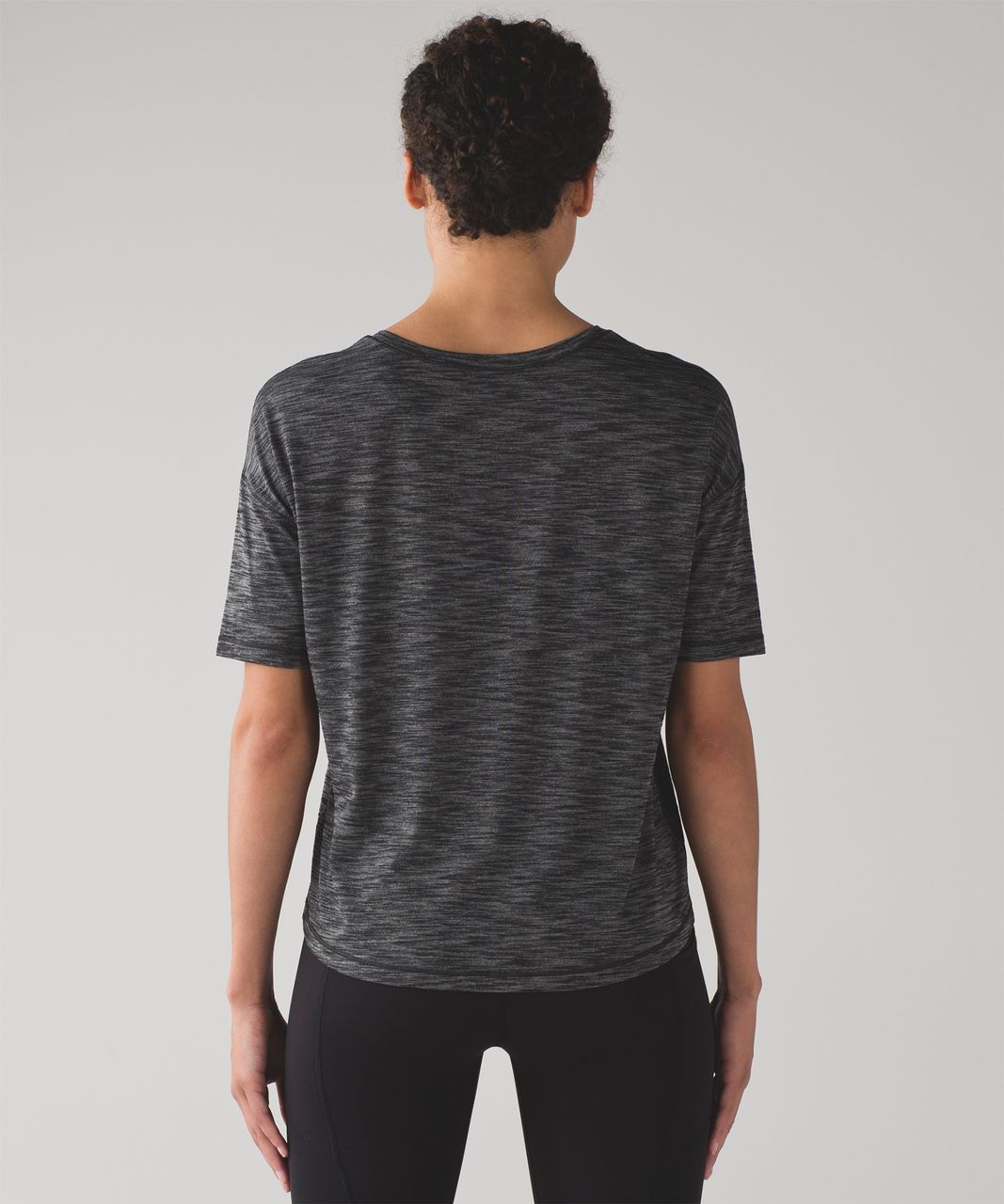 Lululemon Run It Out Tee - Heathered Black