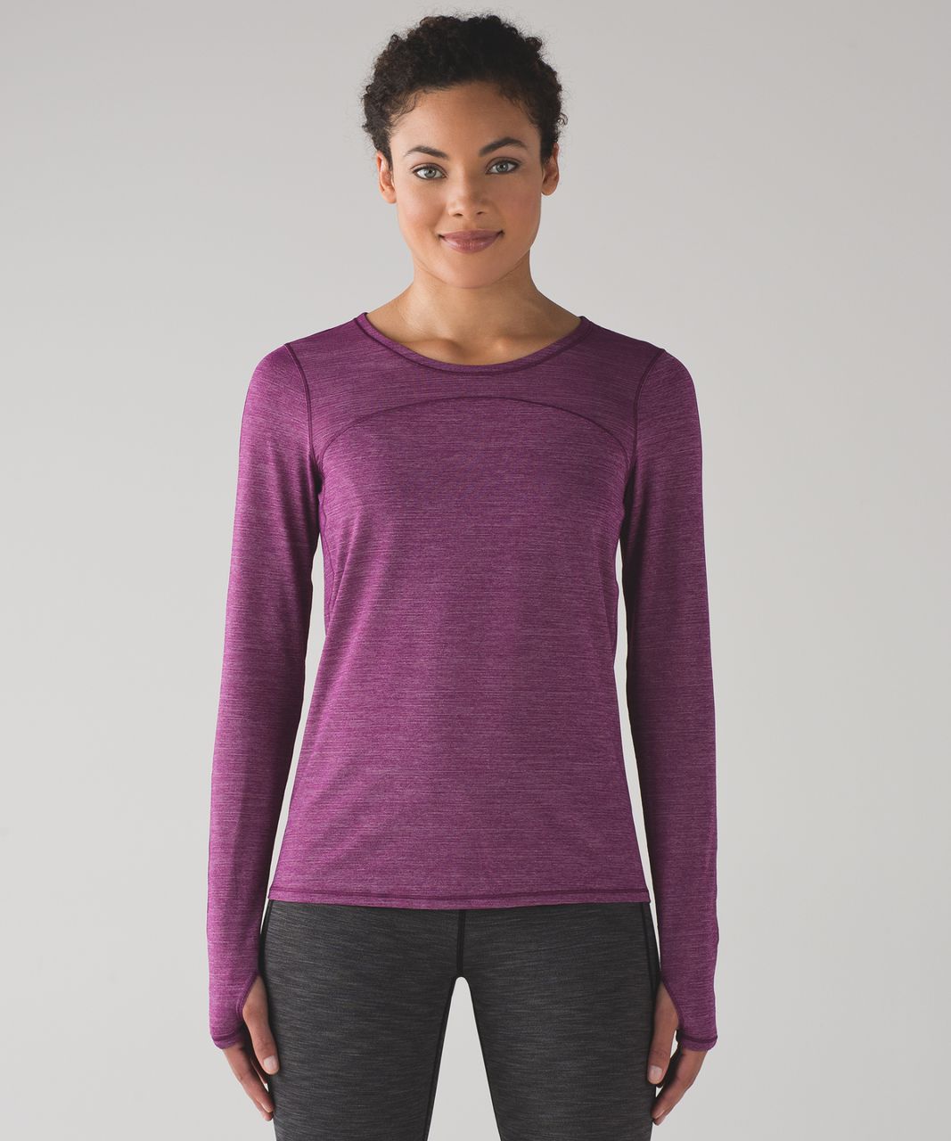 Lululemon On Track Long Sleeve - Heathered Aurora