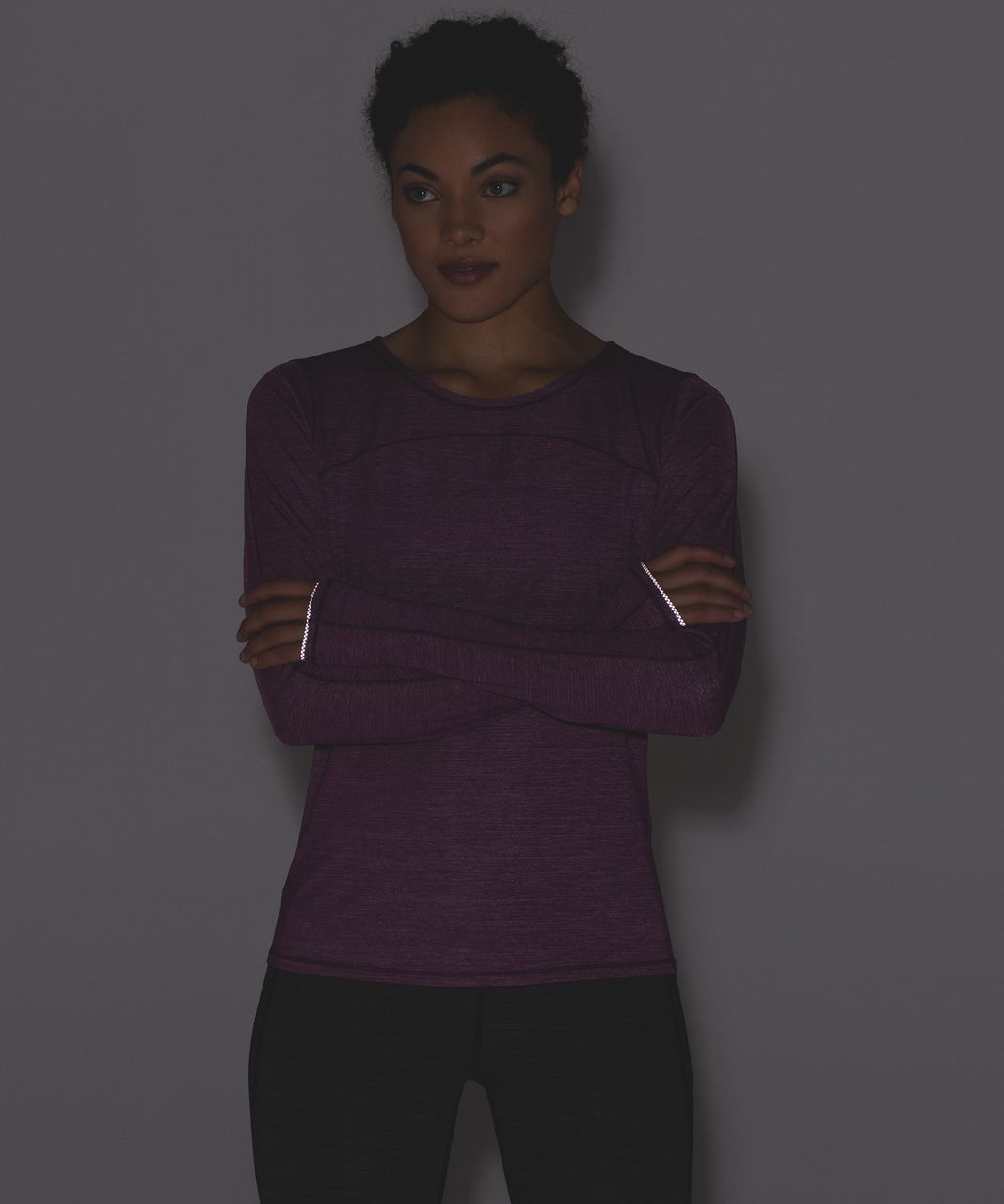 Lululemon On Track Long Sleeve - Heathered Aurora