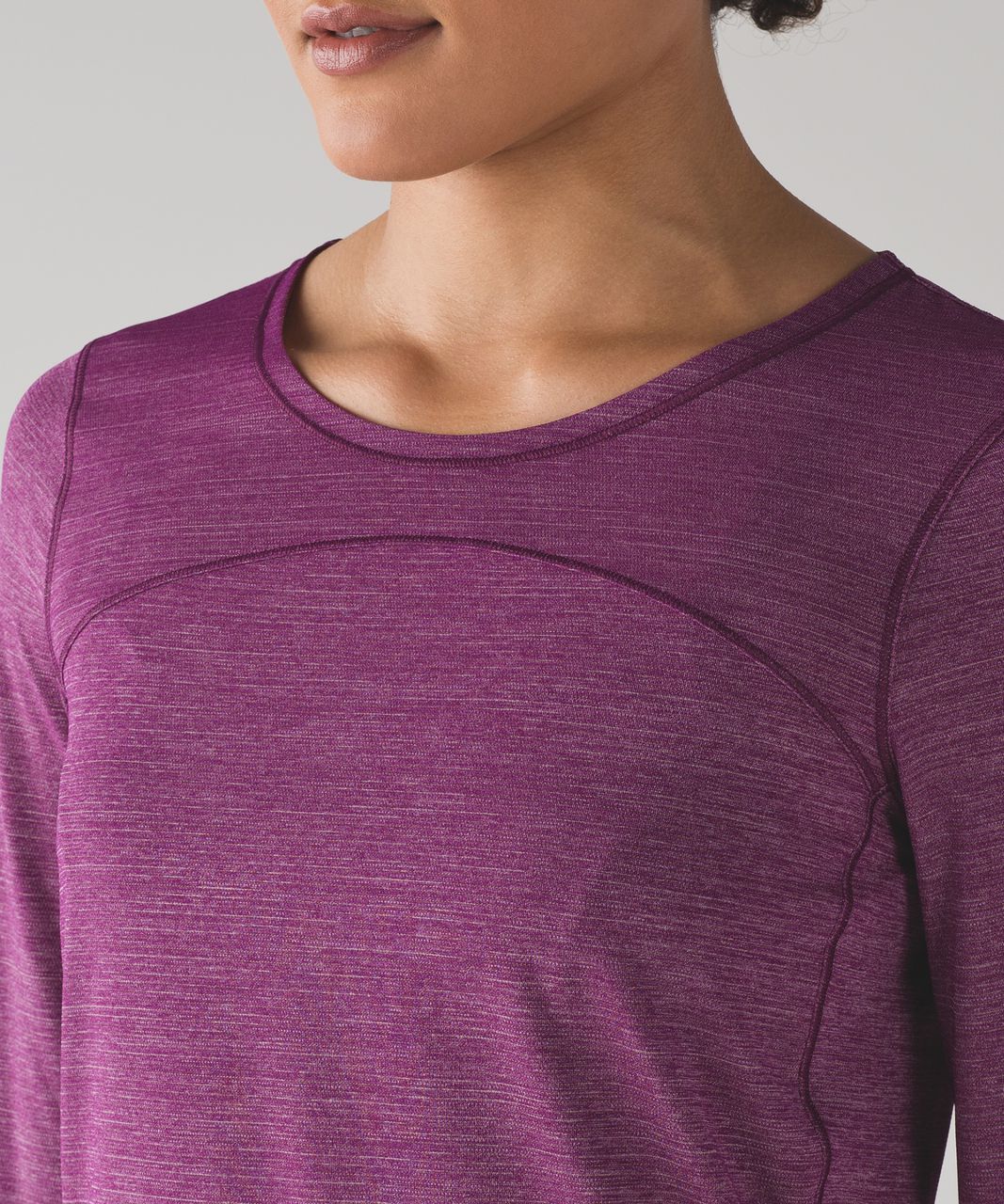 Lululemon On Track Long Sleeve - Heathered Aurora