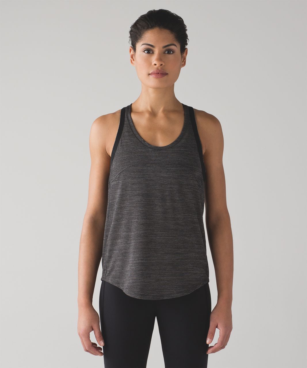 Lululemon On Track Singlet - Heathered Black