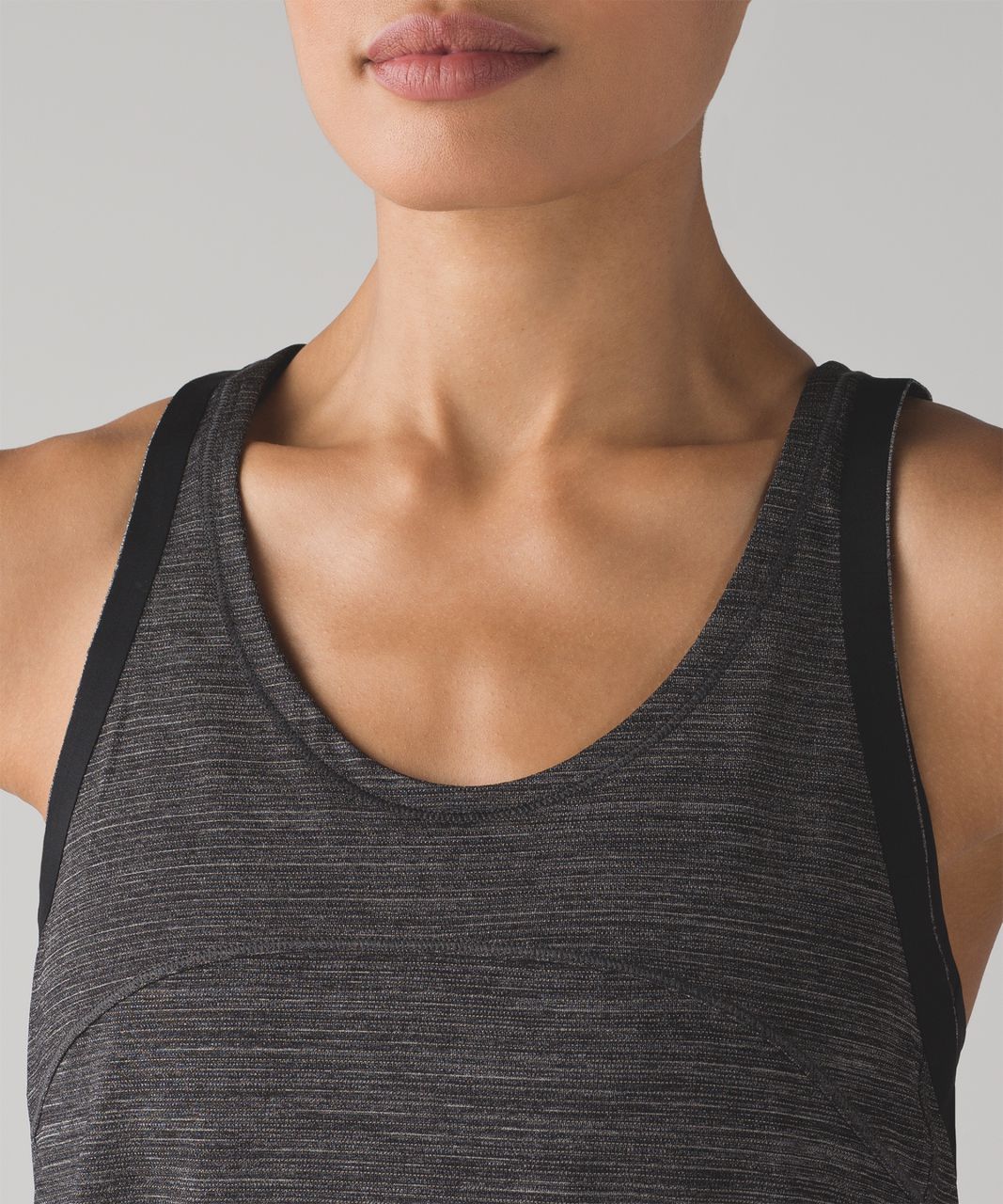 Lululemon On Track Singlet - Heathered Black