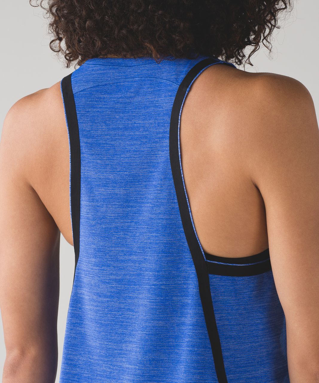 Lululemon On Track Singlet - Heathered Cerulean Blue