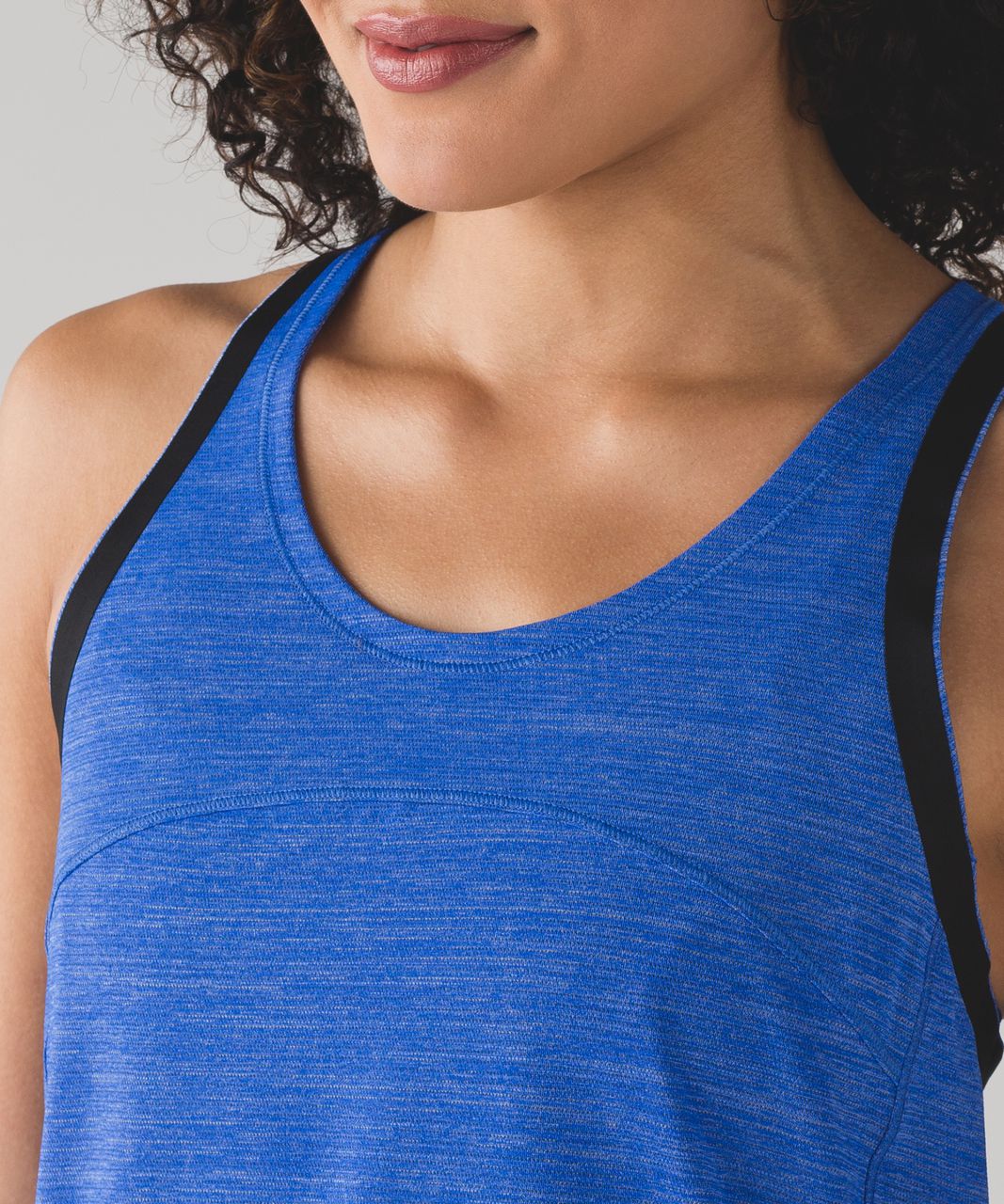 Lululemon On Track Singlet - Heathered Cerulean Blue