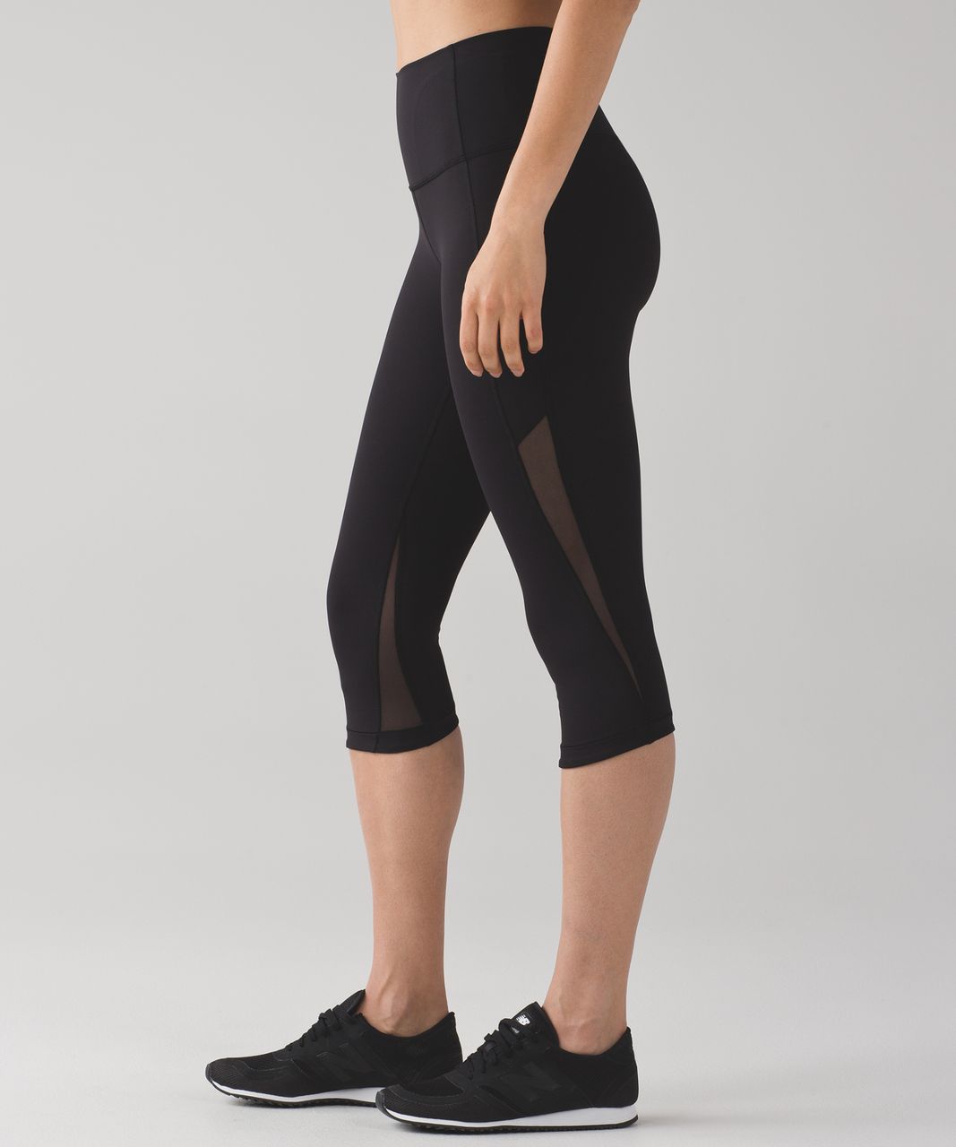 Lululemon Wunder Under Hi-Rise Tight Mix & Mesh 28 - Black - lulu