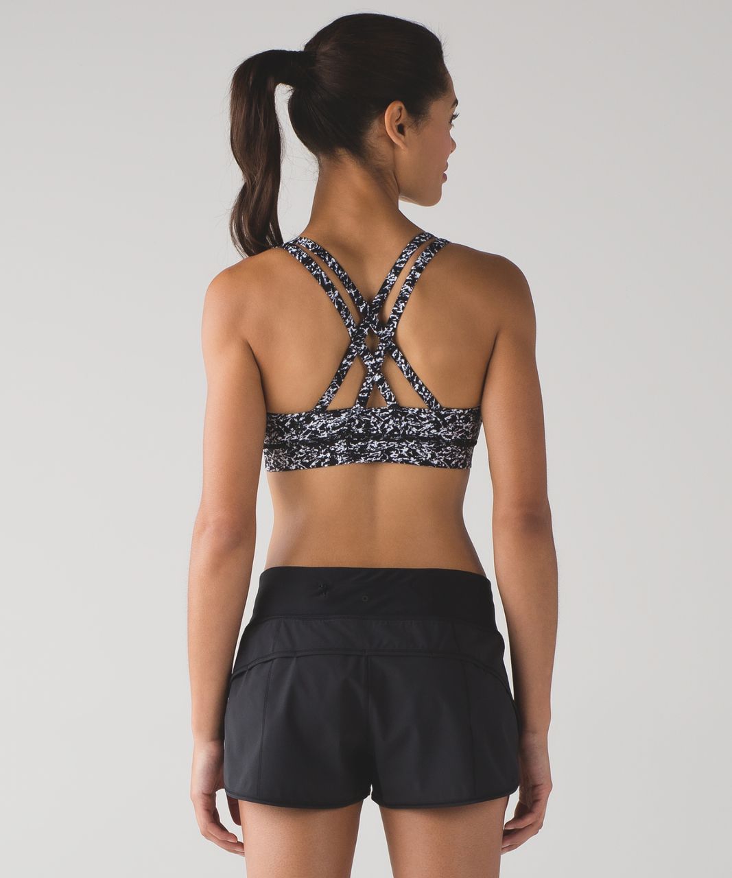 Lululemon Centered Energy 2 sports bra striped blue black Womens size 6 -  $32 - From Jenny