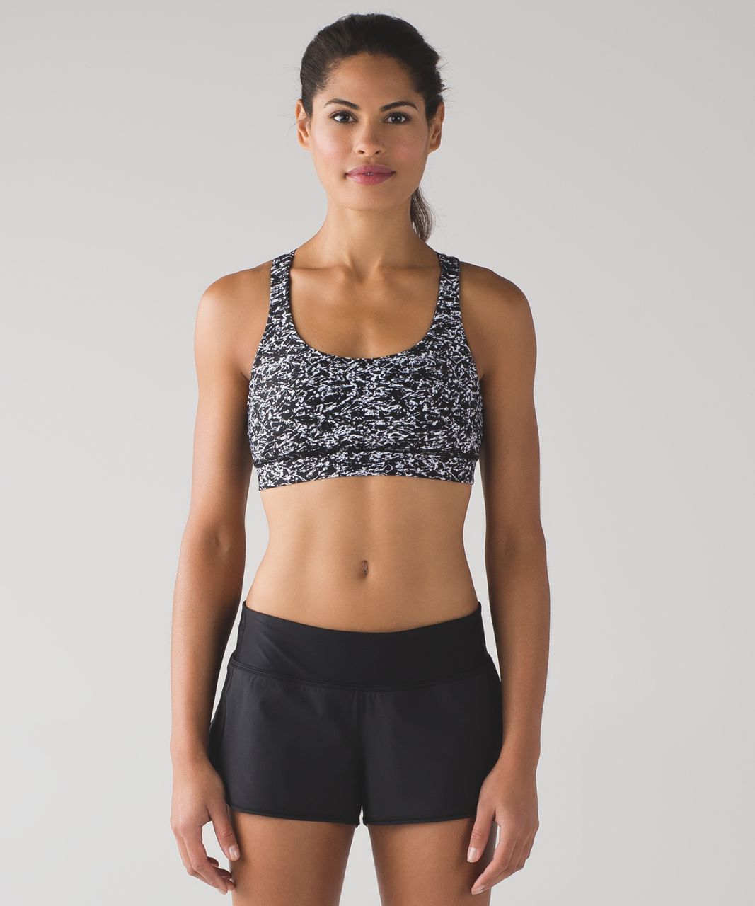 Lululemon Energy Bra (H2O) - Iced Wave White Black - lulu fanatics