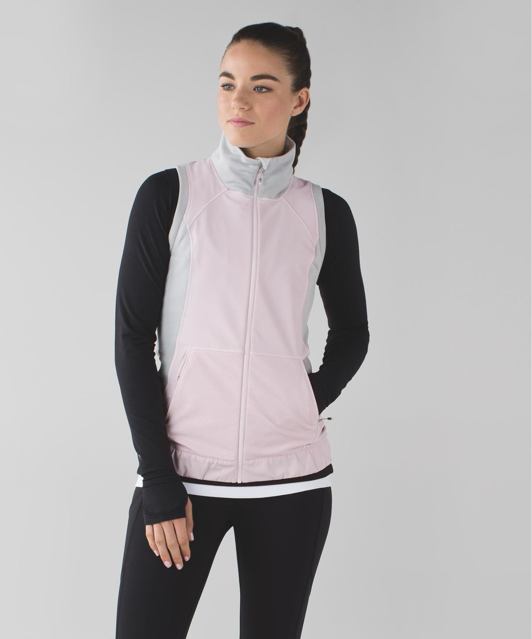 Lululemon Let's Get Visible Vest - Neutral Blush / Heathered Silver Spoon