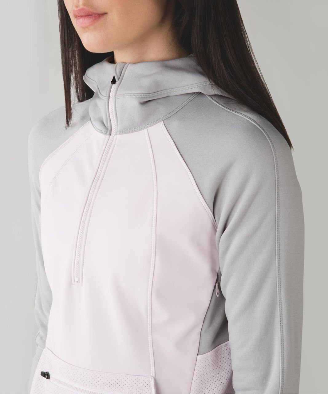 Lululemon Let's Get Visible Hoodie - Neutral Blush / Heathered Silver Spoon