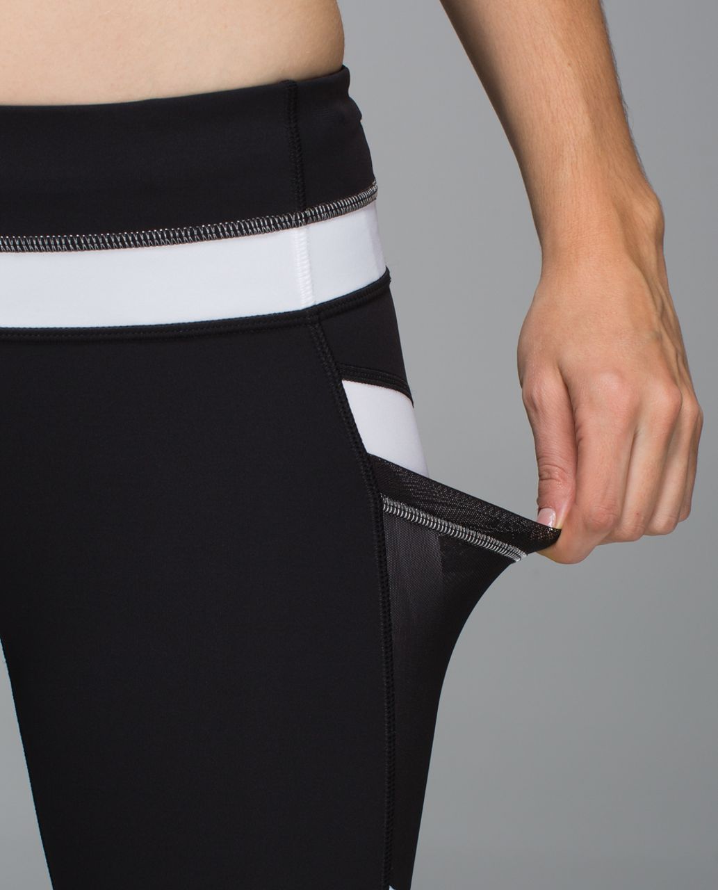 Lululemon Run:  Inspire Crop II *All Full-On Luxtreme - Black /  White