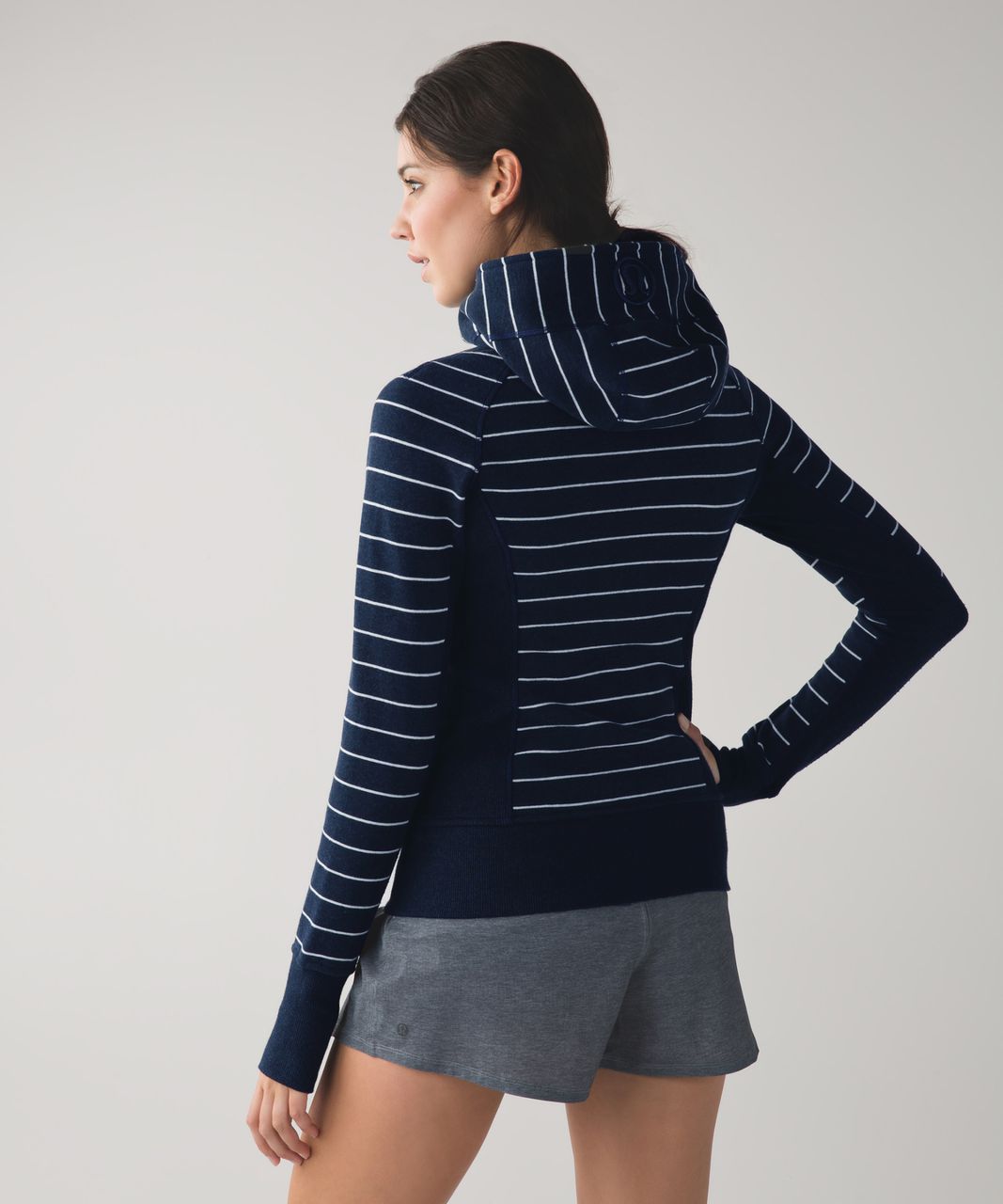 Lululemon Scuba Hoodie II - Lookout Stripe Heathered Inkwell