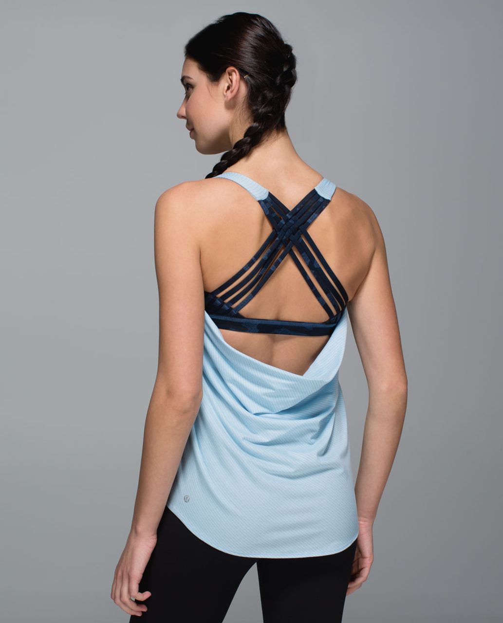 Lululemon Wild Tank - Heathered Caspian Blue / Heathered Texture Lotus Camo Oil Slick Blue