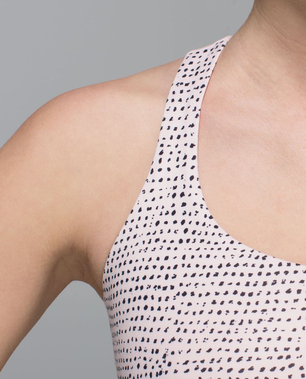 Lululemon 50 Rep Bra - Speckle Dot Parfait Pink Black / Parfait Pink