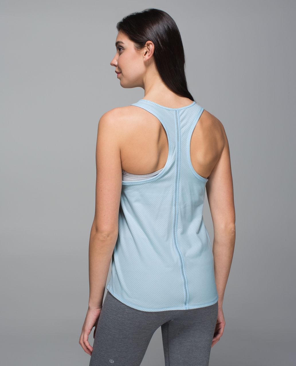 Lululemon Essence Tank - Heathered Caspian Blue