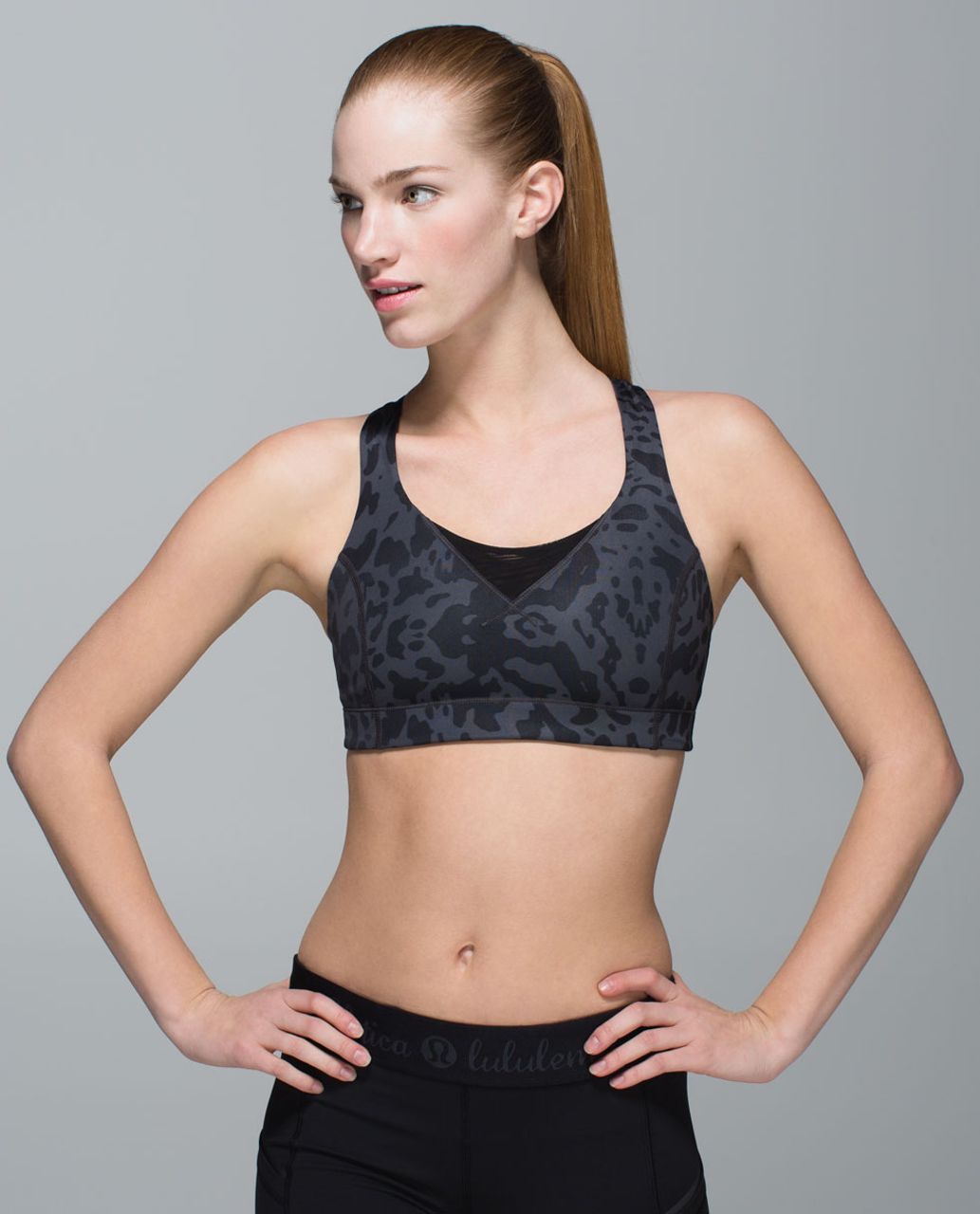 Lululemon In A Flash Bra II *Reflective - Black - lulu fanatics