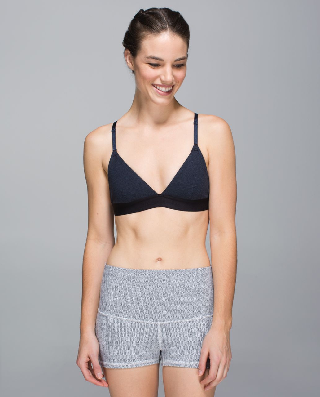 Lululemon Live Natural Bra II - Heathered Inkwell