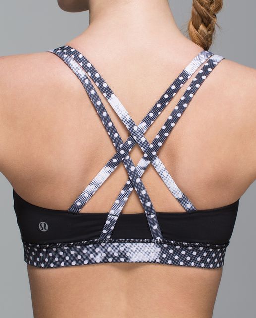 Lululemon Energy Bra Ombre Speckle Stop Jacuard EB White Black size 6 - $48  - From Ava