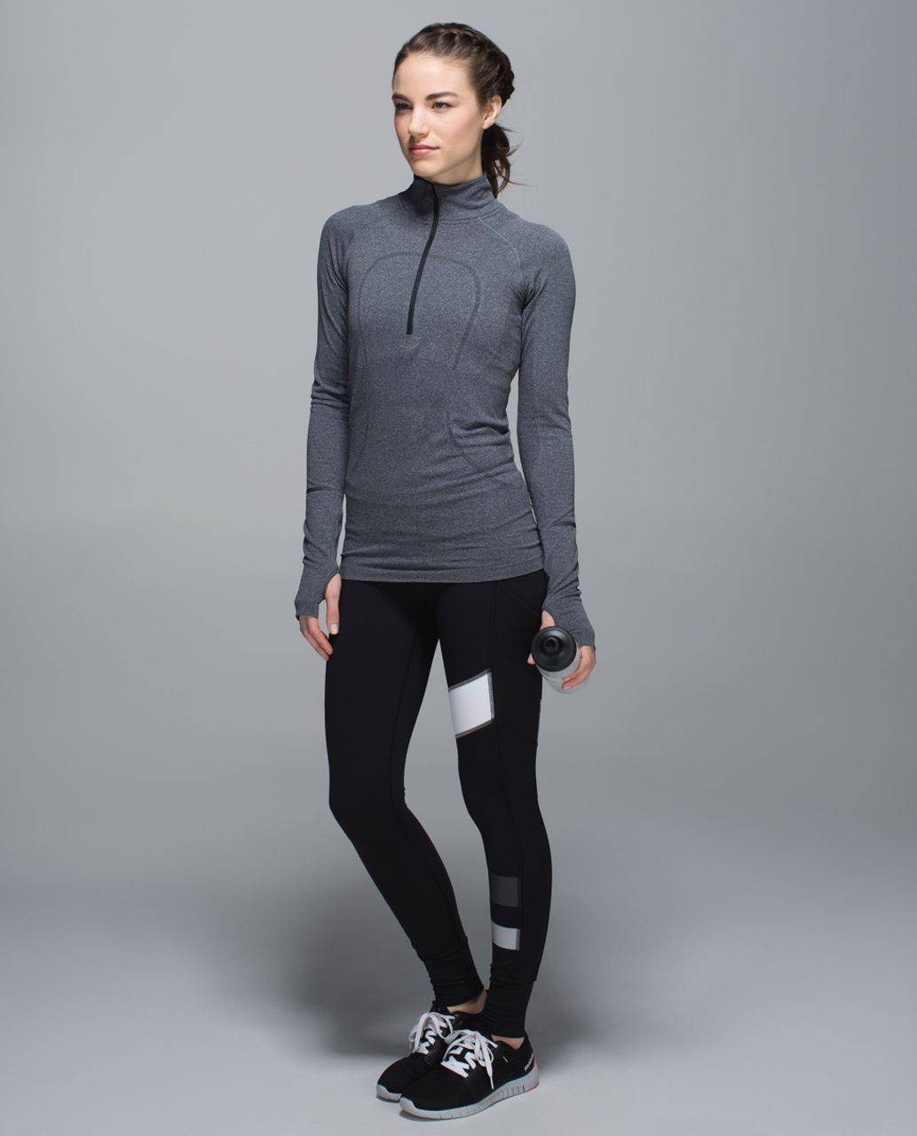 Lululemon Speed Tight II *Full-On Luxtreme - Black / White - lulu fanatics