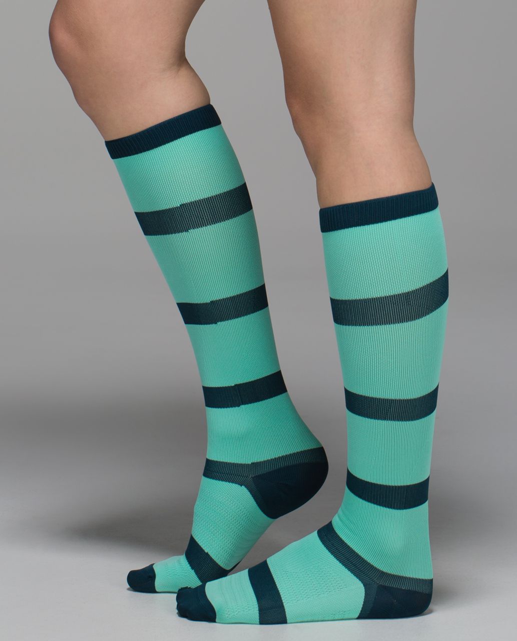 Lululemon Womens Keep It Tight Sock - Distance Stripe Menthol Alberta Lake