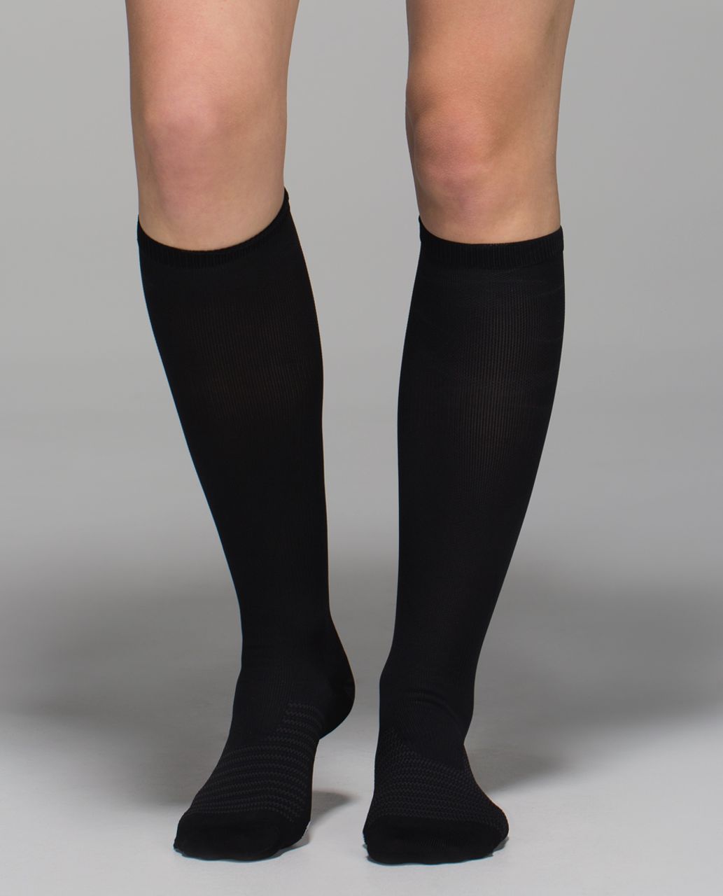 Lululemon Womens Keep It Tight Sock - Tight Solid Black White