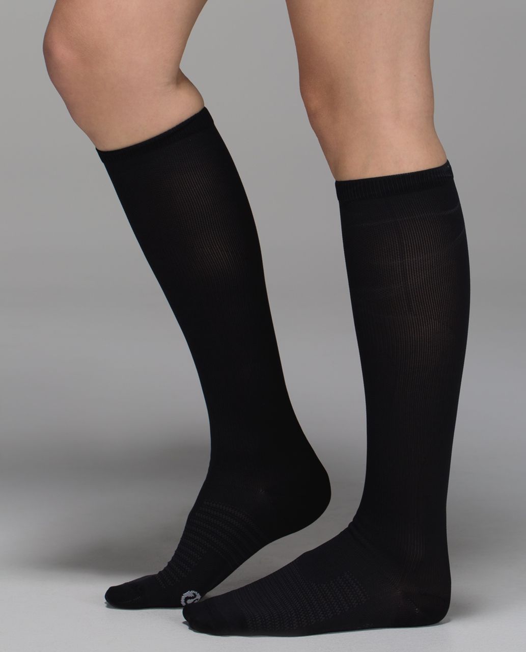 Lululemon Womens Keep It Tight Sock - Tight Solid Black White