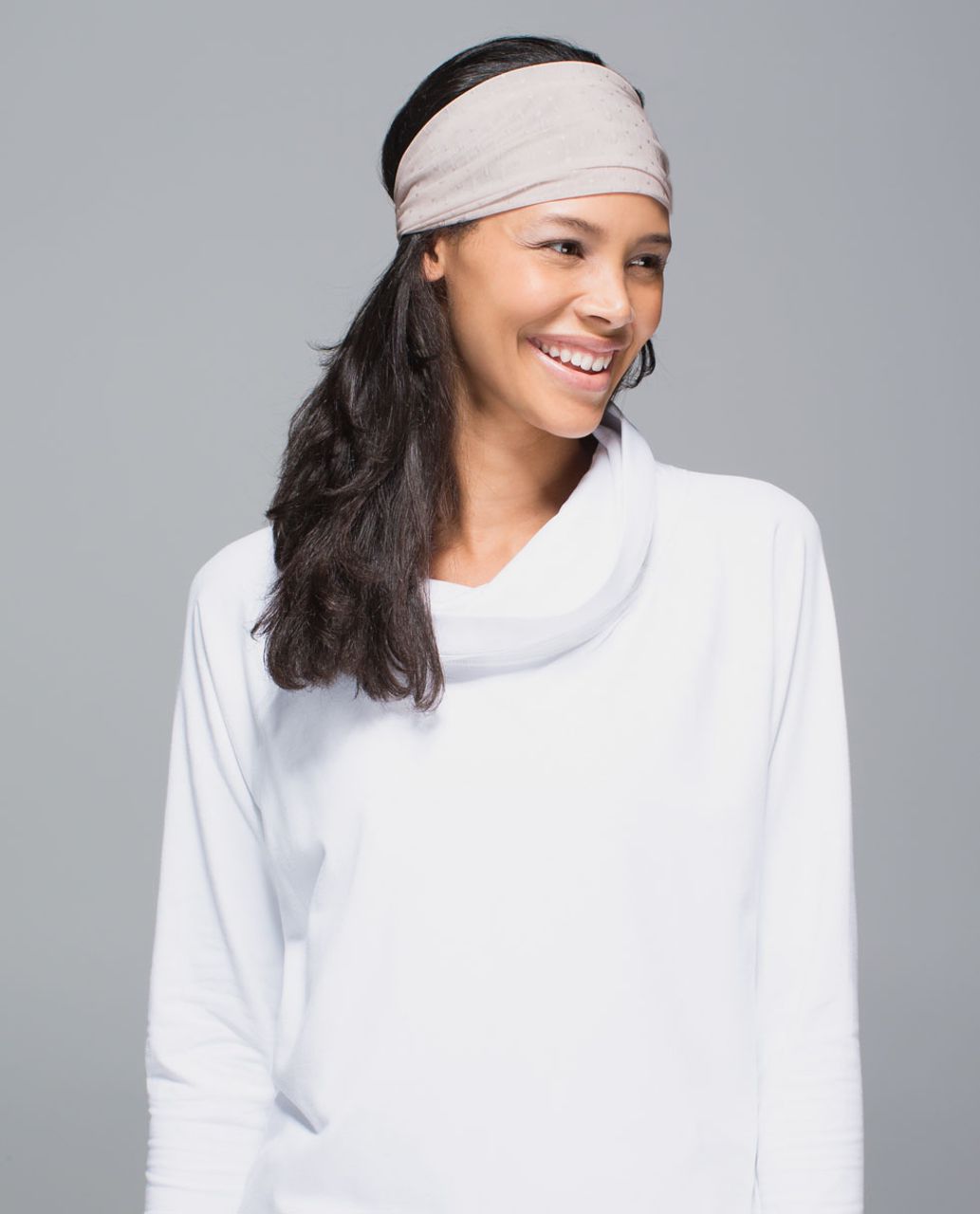 Lululemon Bang Buster Headband *Mesh - Neutral Blush