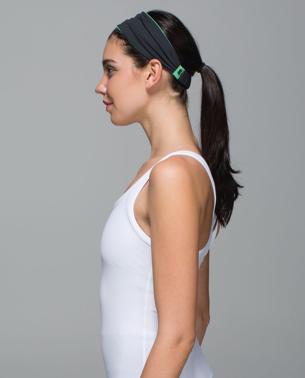 Lululemon Bang Buster Headband *Reversible - Deep Coal / Menthol