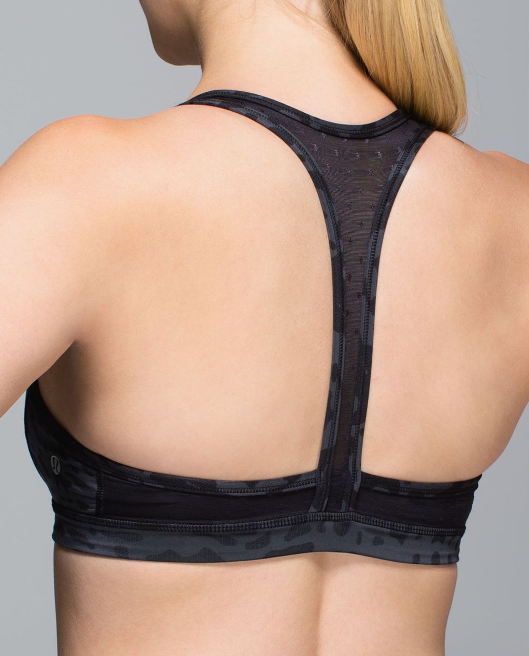 Lululemon Easy Breath Bra - Animal Swirl Deep Coal Black